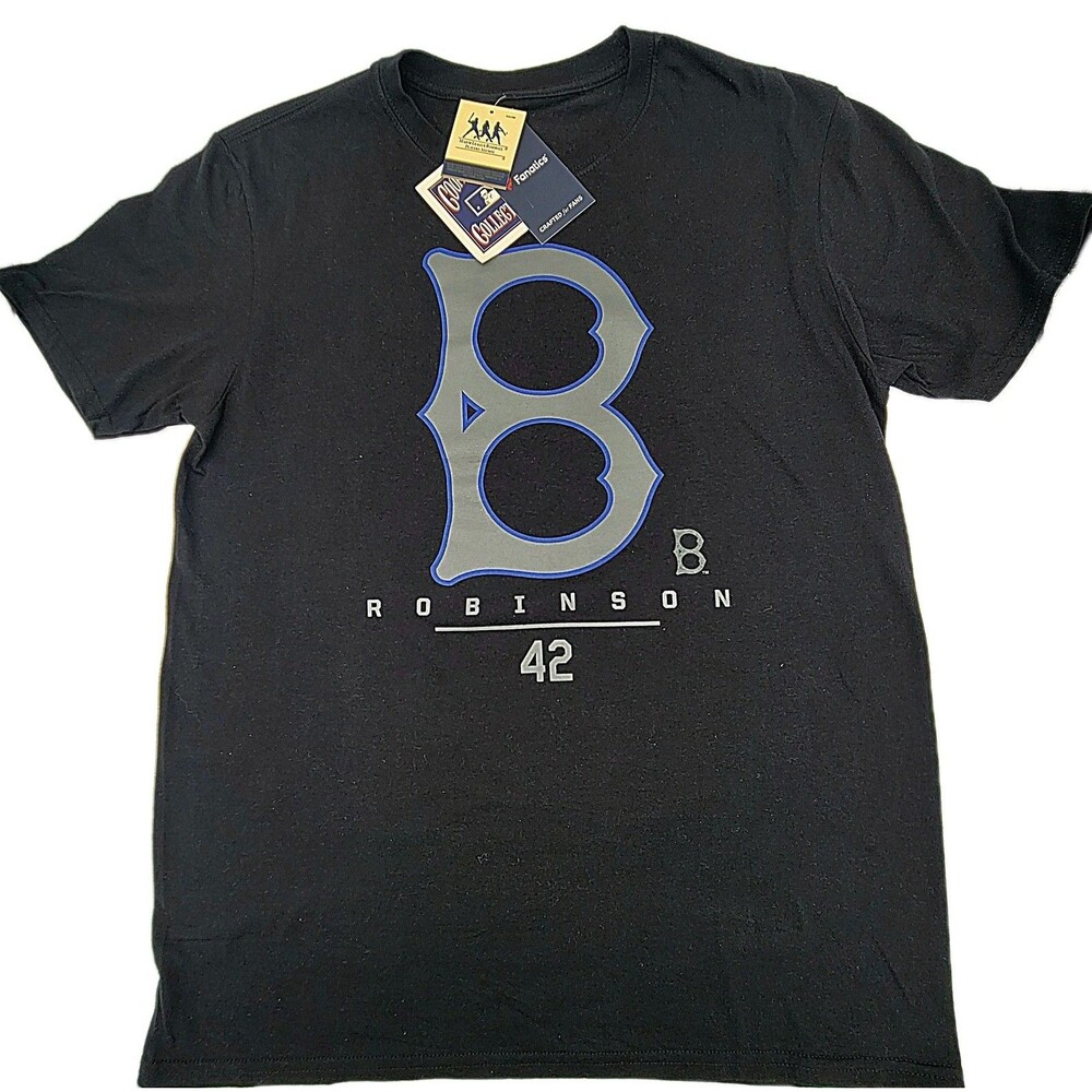 Jackie Robinson Brooklyn Dodgers LegendaryHeroz Fanatics Shirt MLB Men's L NWT